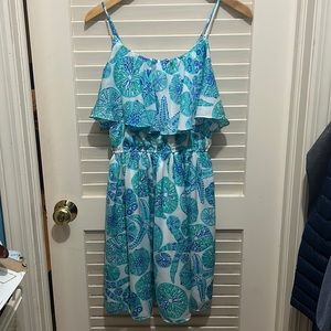 Lilly Pulitzer for Target Satin Flounce Dress - Sea Urchin For You